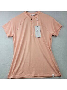 Lady Hagen Sport Short Sleeve Polo Shirt XS Blushing Peach UPF 50+ Performance